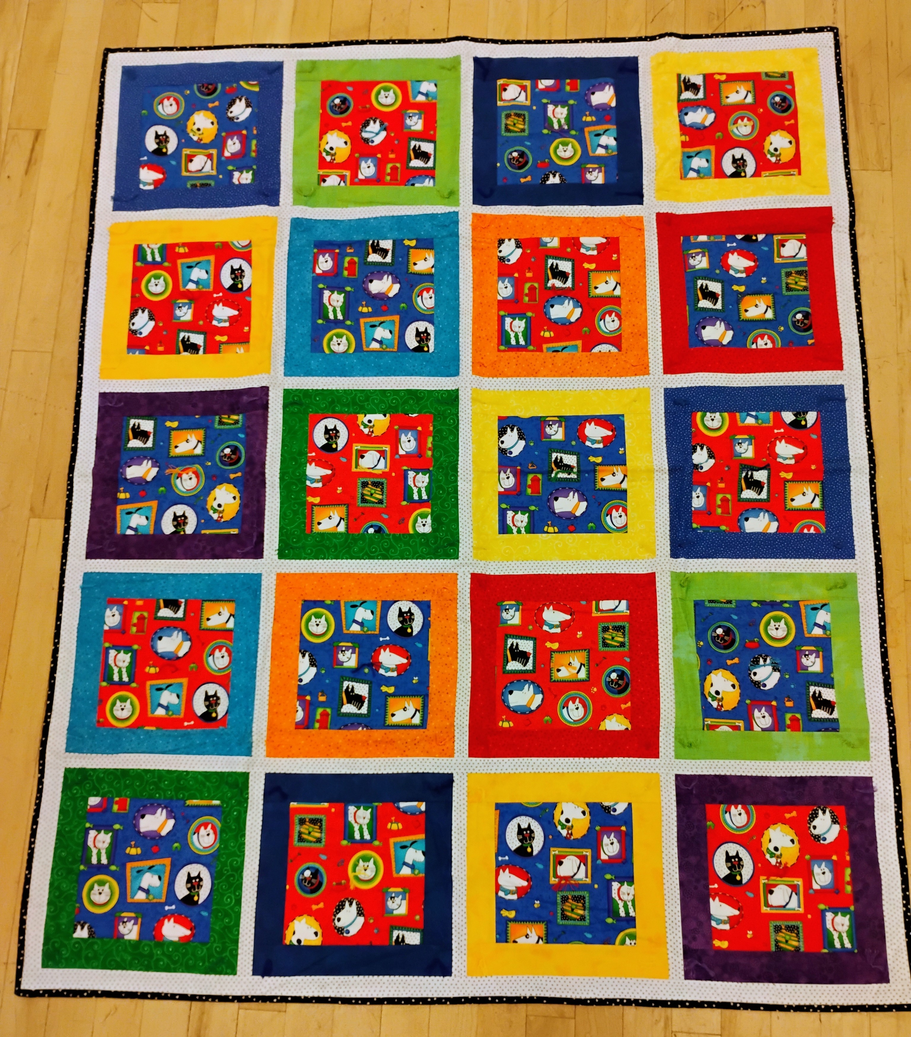 "Cats and Dogs quilt"